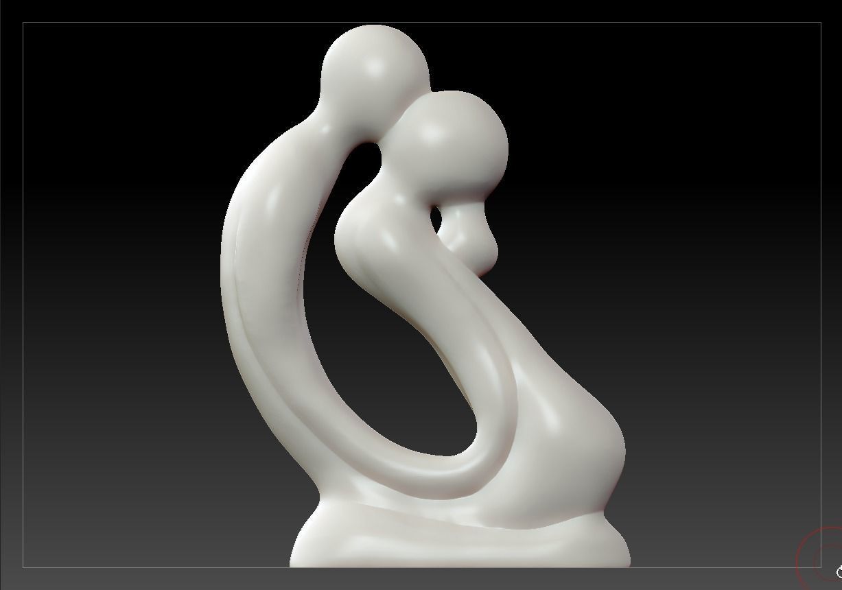 Beautiful Couple 3D print model_6