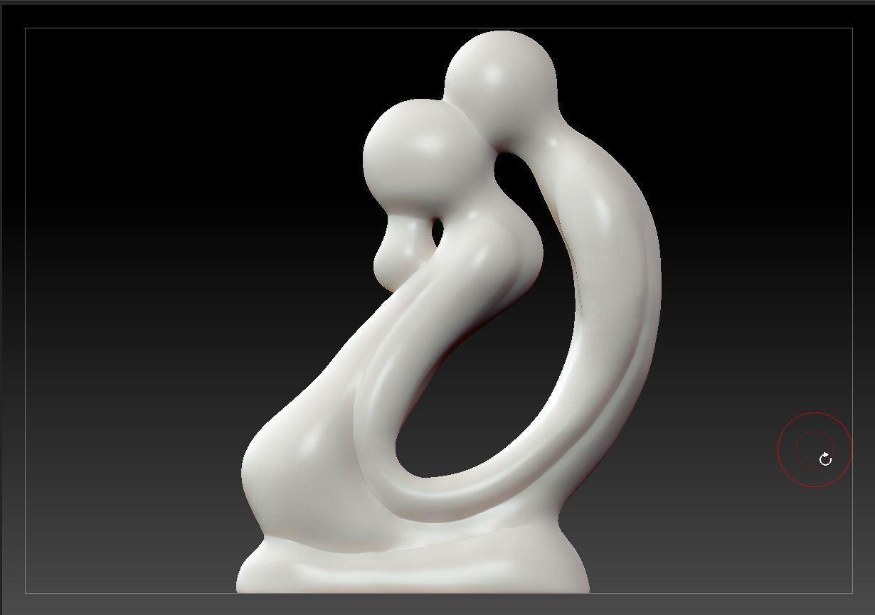 Beautiful Couple 3D print model_3