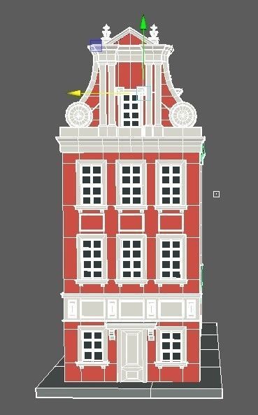 cityscape building Low-poly 3D model_9