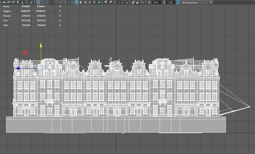 cityscape building Low-poly 3D model_21