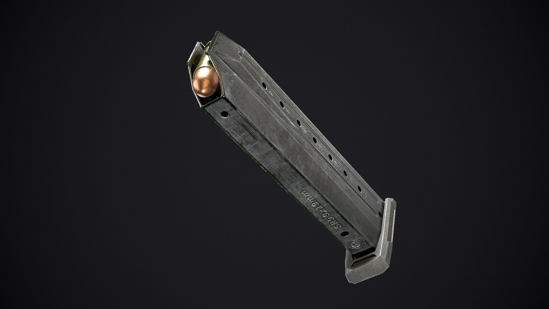 Ruger SR9 Low-poly 3D model_17