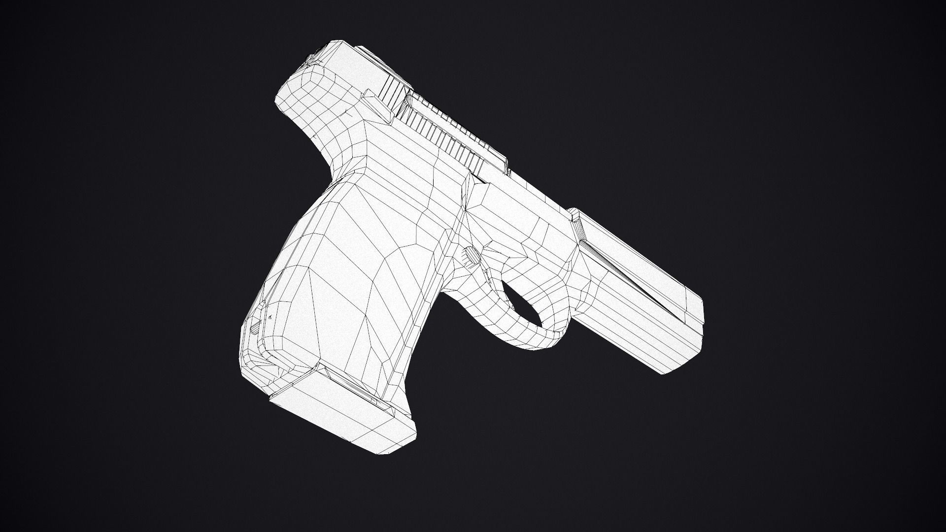 Ruger SR9 Low-poly 3D model_12