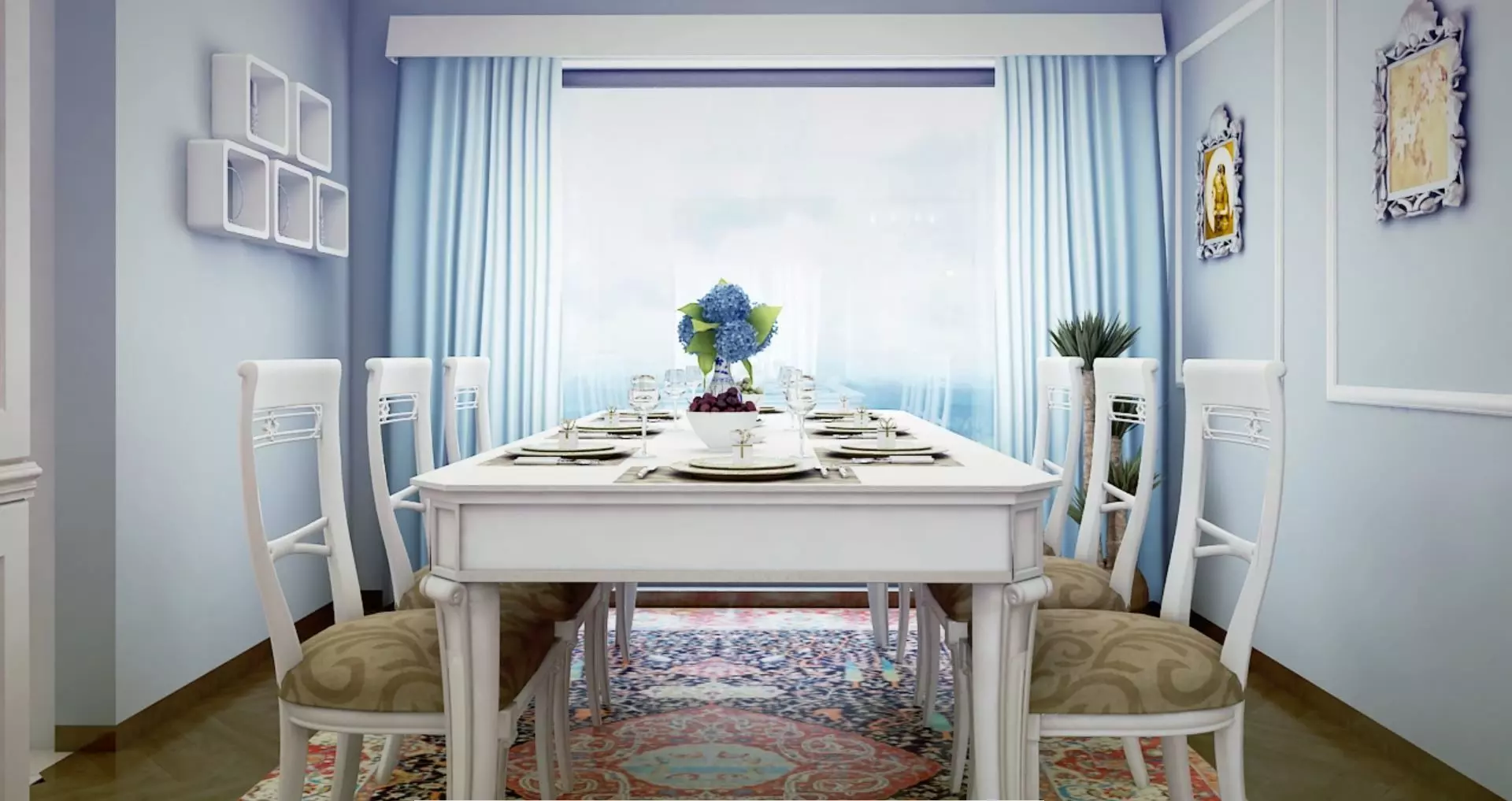 Living and Dining Classical 3D model