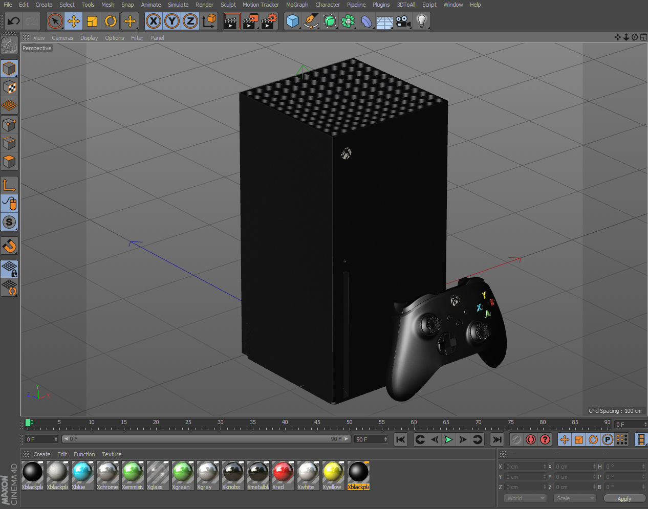 X-Box series X accurate with correct rear 3D model_7