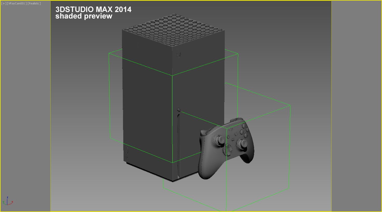 X-Box series X accurate with correct rear 3D model_10