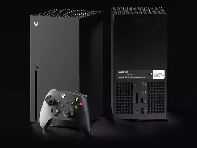 X-Box series X accurate with correct rear 3D model