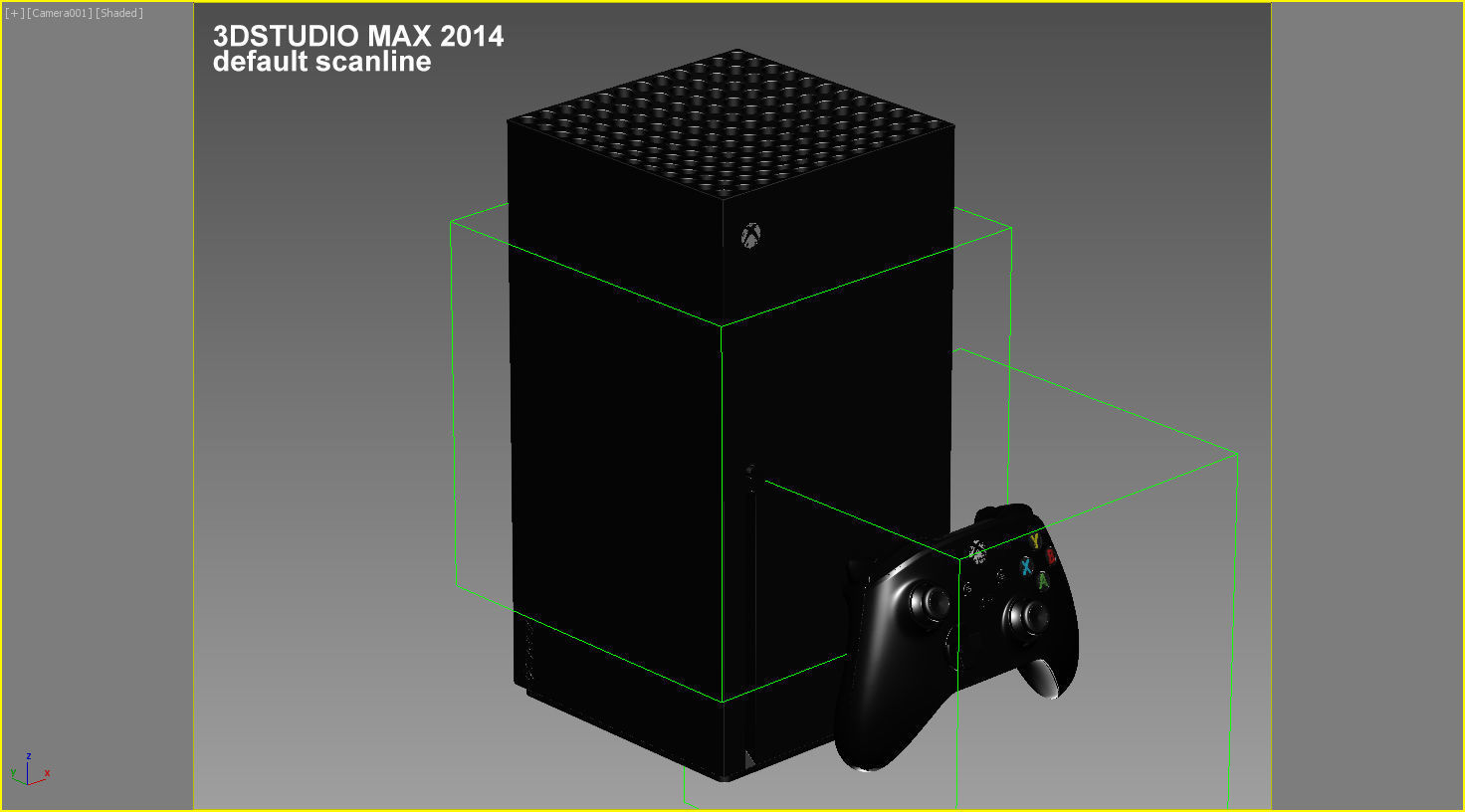 X-Box series X accurate with correct rear 3D model_8