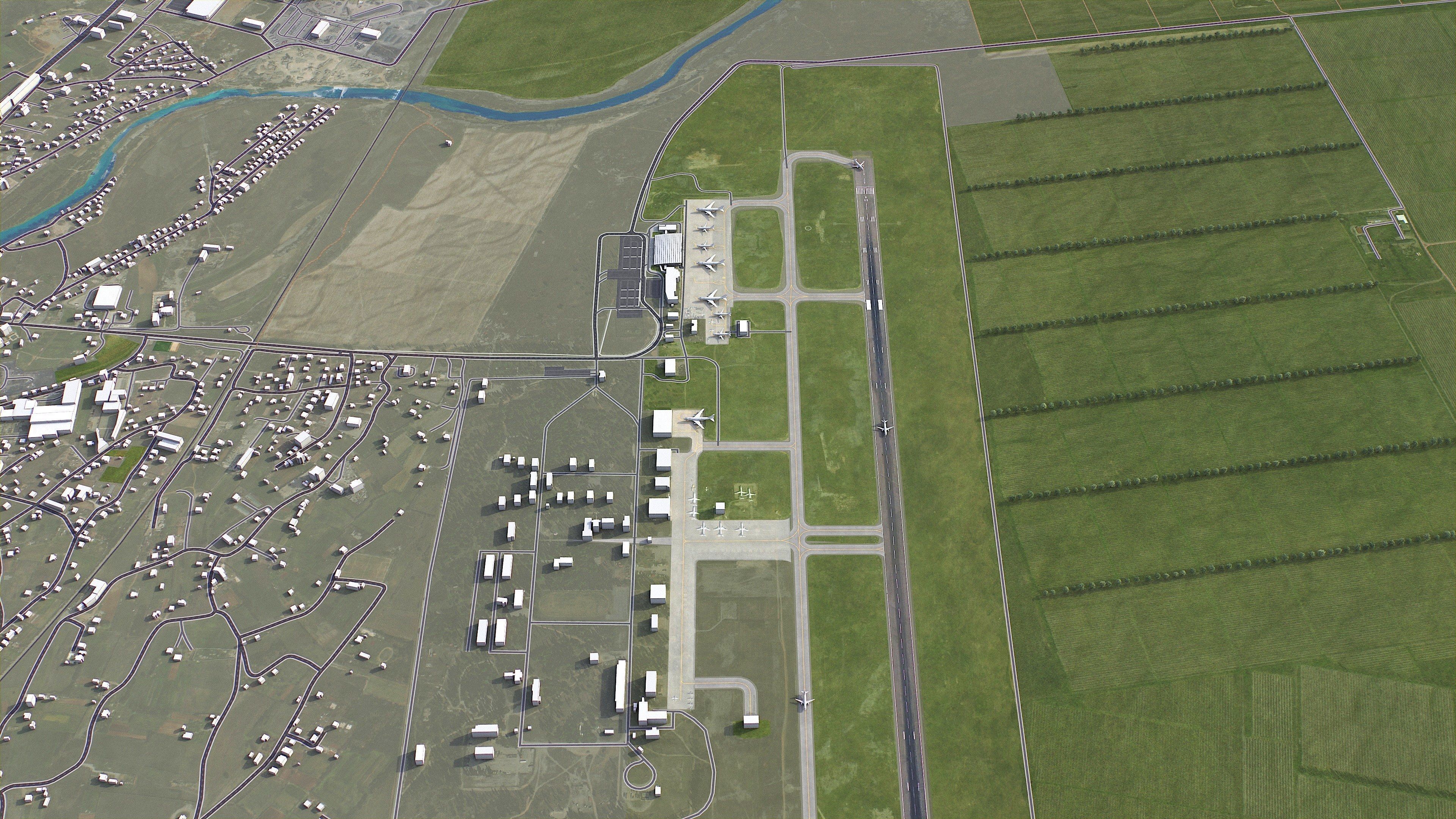 Podgorica - 3D City Model Low-poly 3D model_19