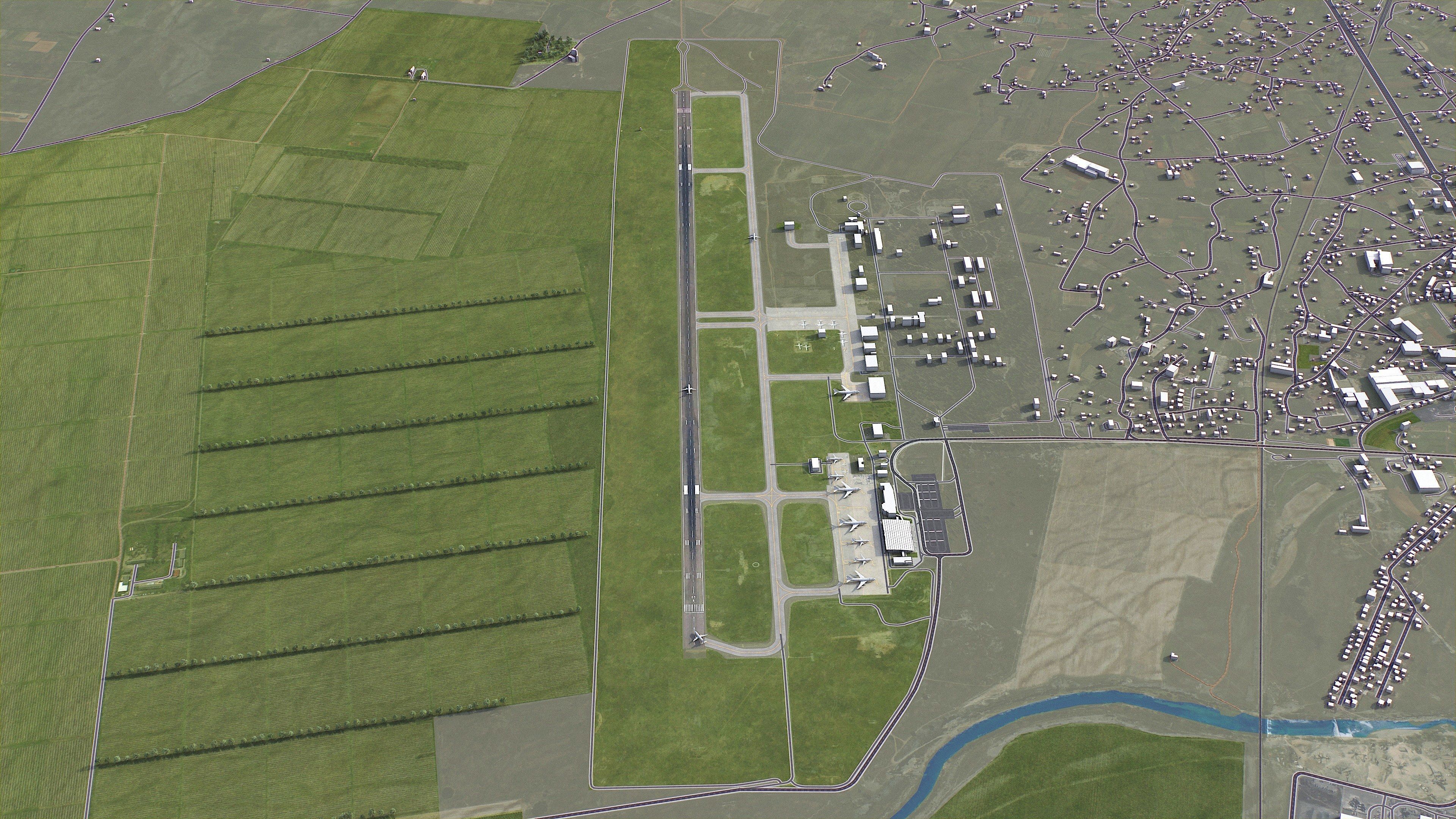 Podgorica - 3D City Model Low-poly 3D model_21