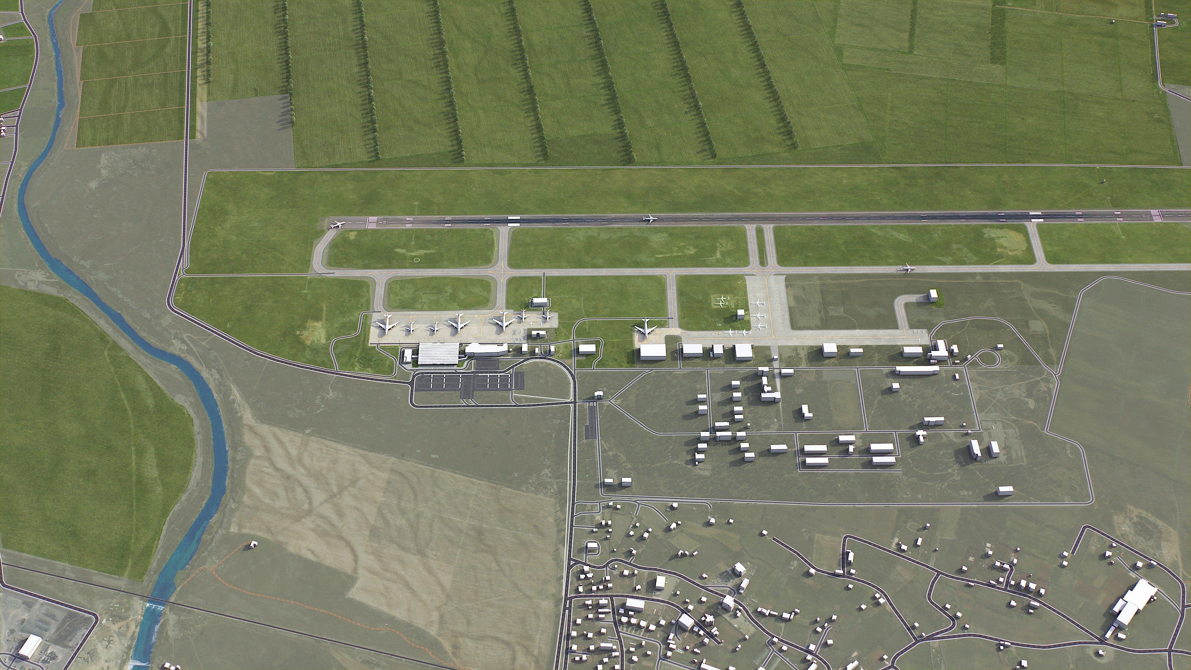 Podgorica - 3D City Model Low-poly 3D model_18