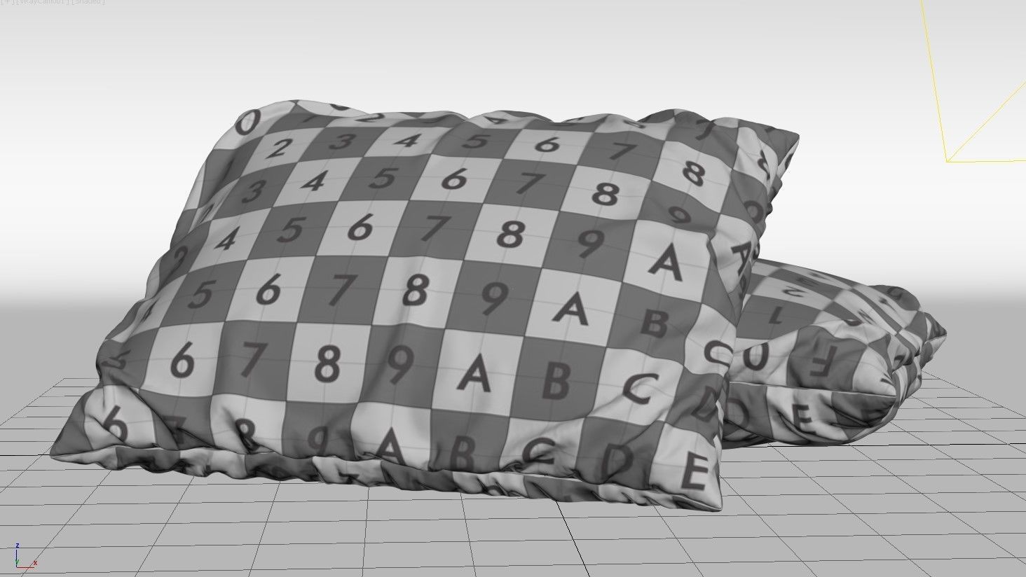 Pillow 3d model pillows Free 3D model_1