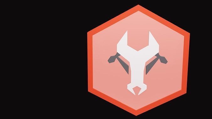 Low poly symbol instruments 1 Free low-poly 3D model