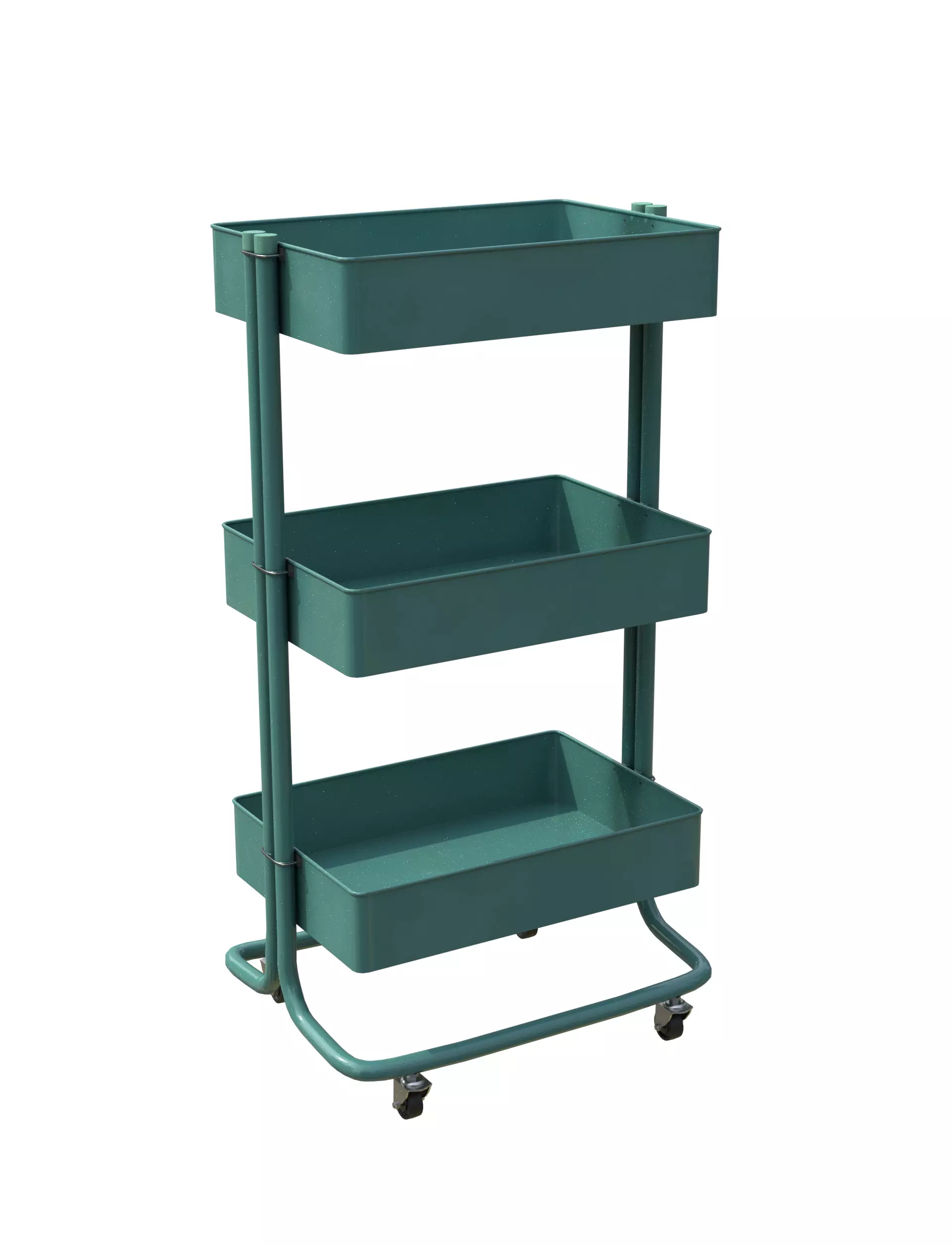 Green Cart Pbr Low-poly 3D model