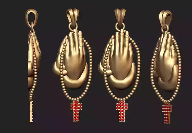 Praying Hand Pendant 