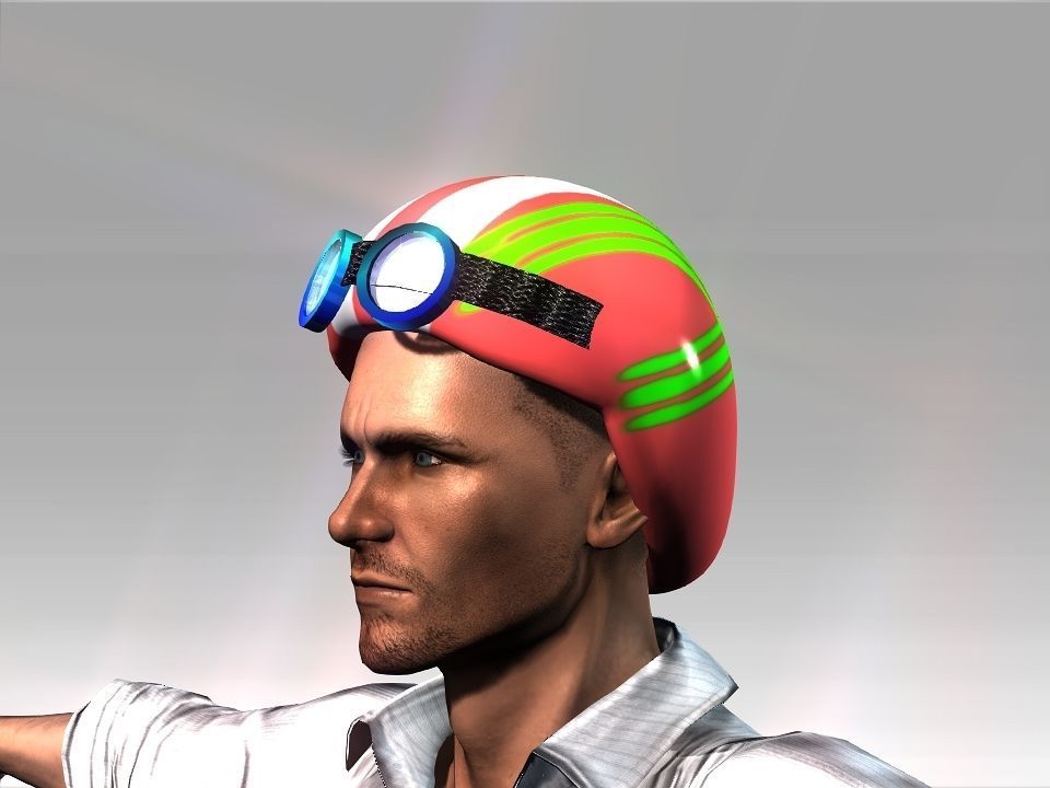 Toy Helmet Low-poly 3D model