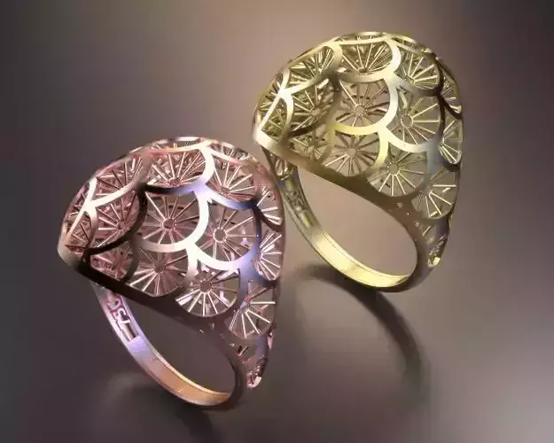 ultra vision Silver Gold  Print