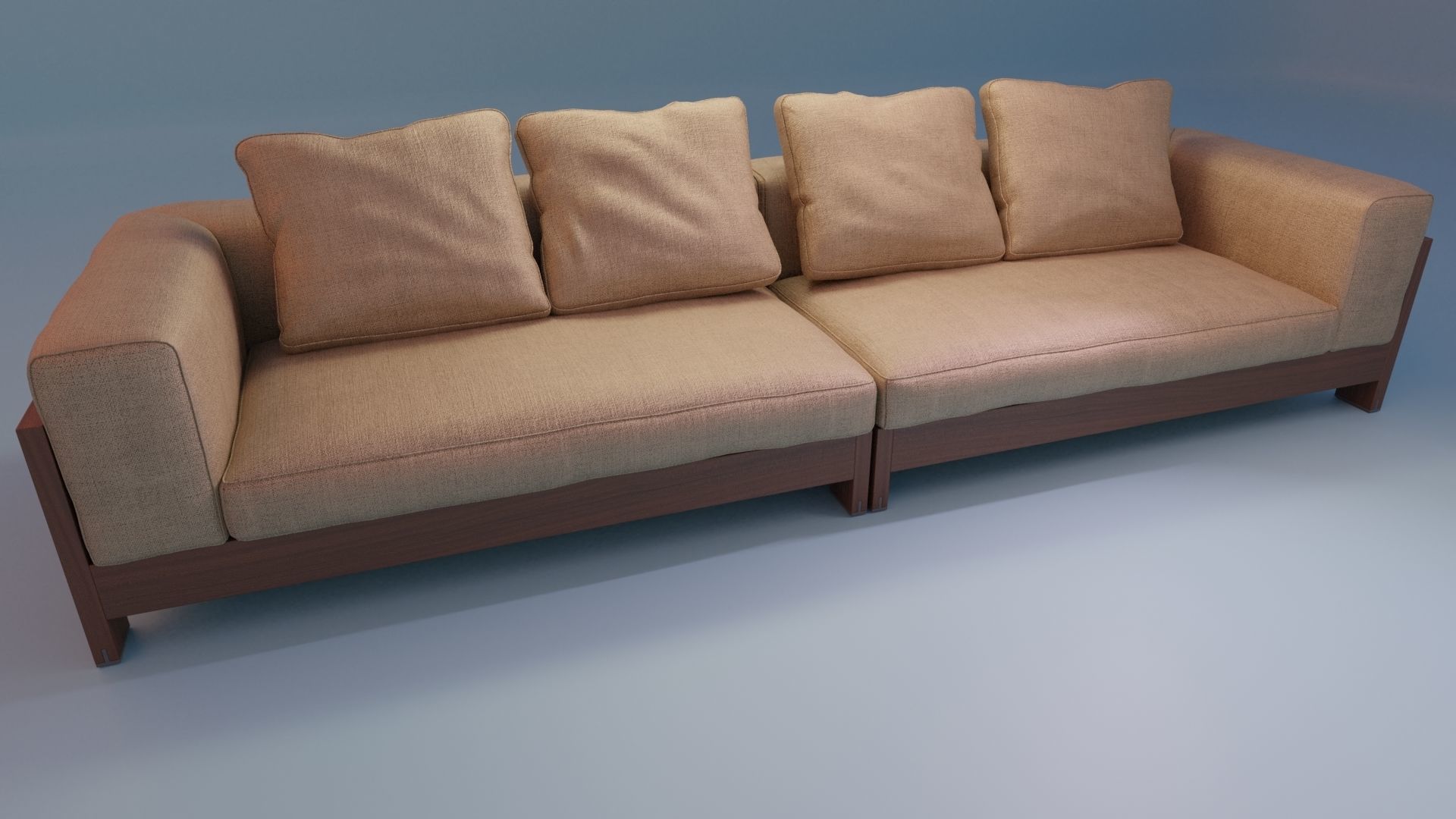  Furniture Studio couch 3D model   Low-poly 3D model_7