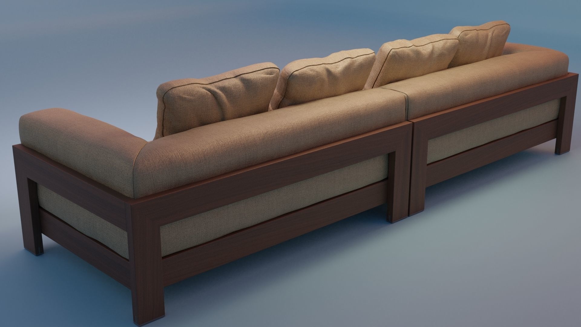  Furniture Studio couch 3D model   Low-poly 3D model_9