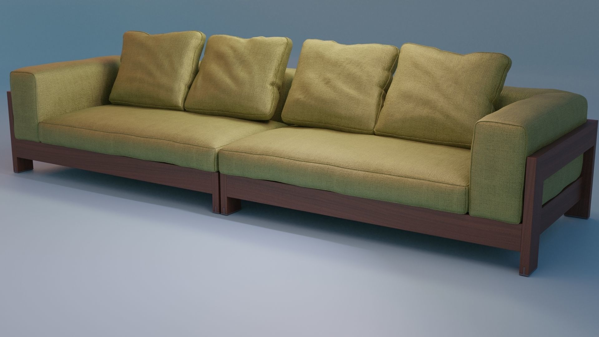  Furniture Studio couch 3D model   Low-poly 3D model_3