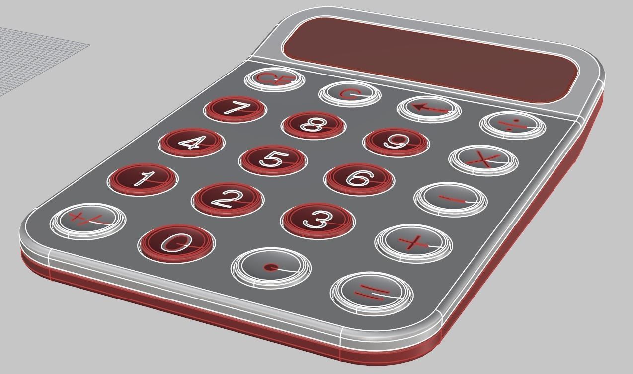 Calculator 3D model_1