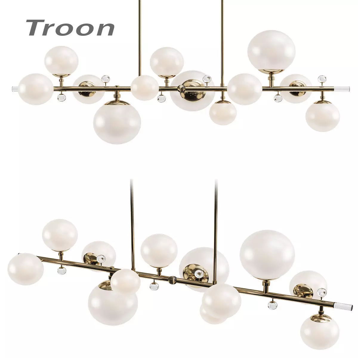 Untitled chandelier with balls hanging from it 3D model