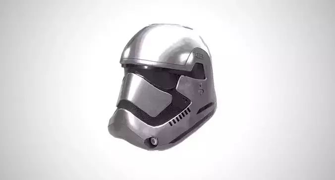 Star Wars Stormtrooper Helmet - Steel Low-poly 3D model