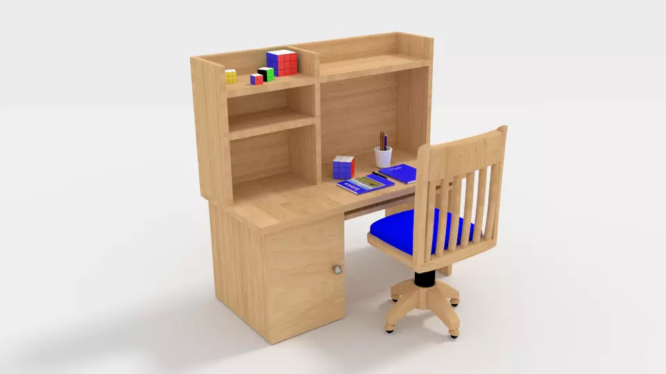 Rubik Cube Furniture 3D model