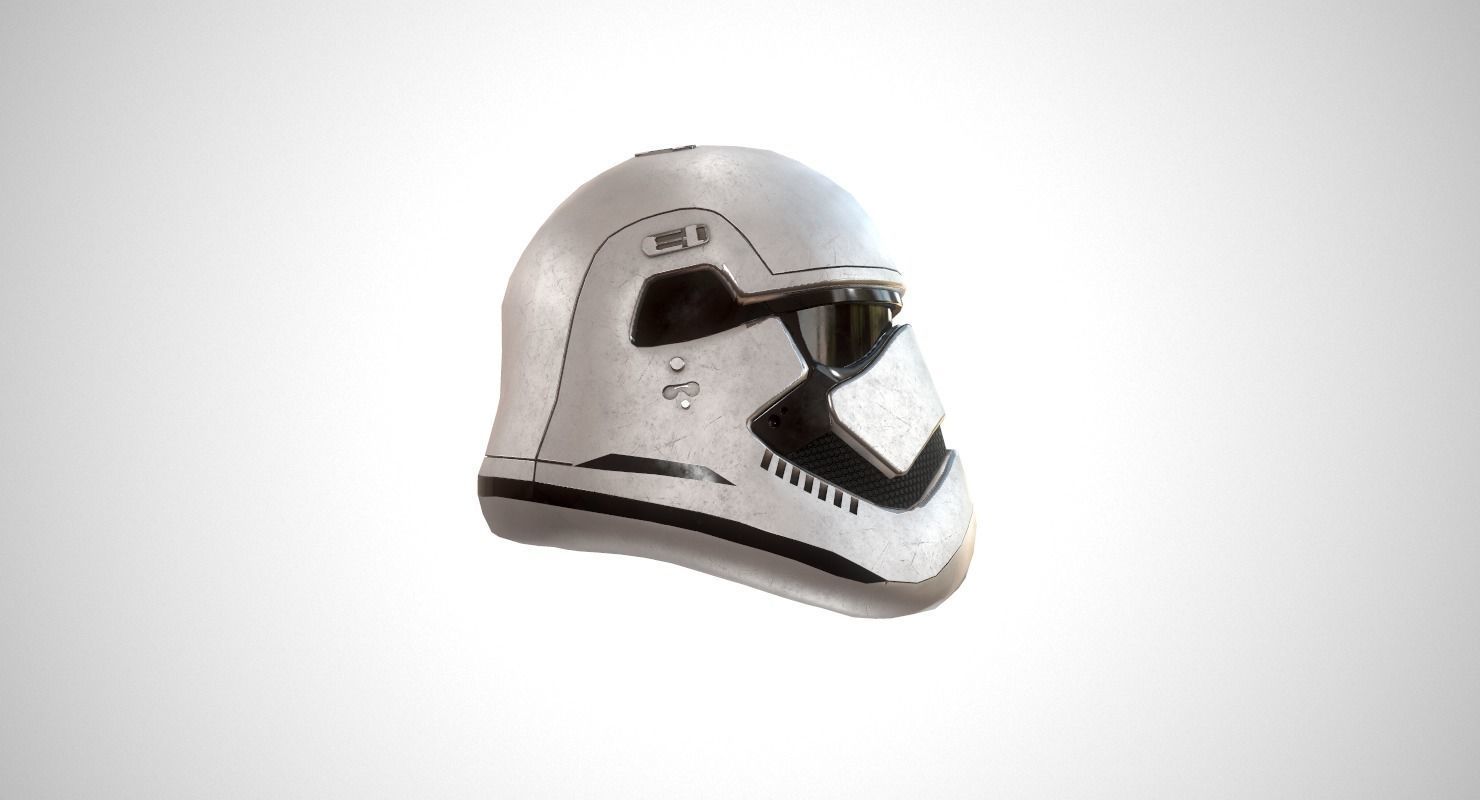 Star Wars Stormtrooper Helmet Low-poly 3D model_6