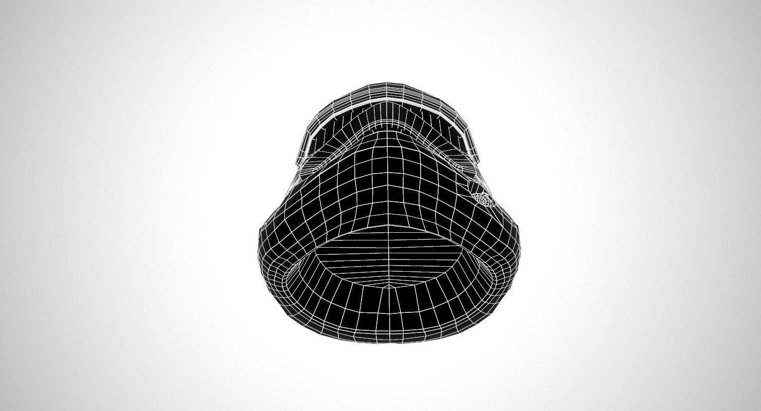 Star Wars Stormtrooper Helmet Low-poly 3D model_19