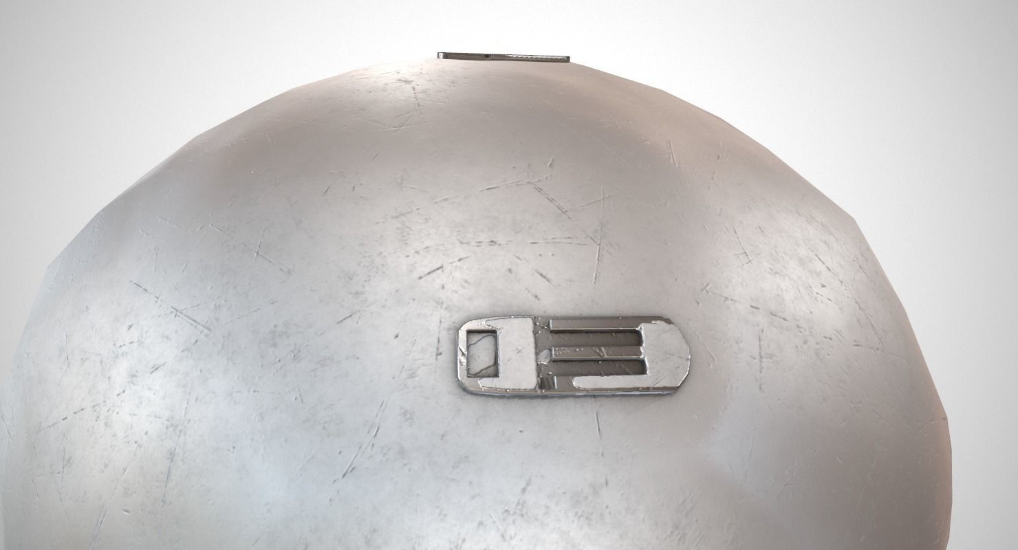 Star Wars Stormtrooper Helmet Low-poly 3D model_9