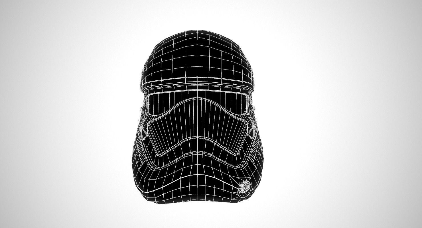 Star Wars Stormtrooper Helmet Low-poly 3D model_15