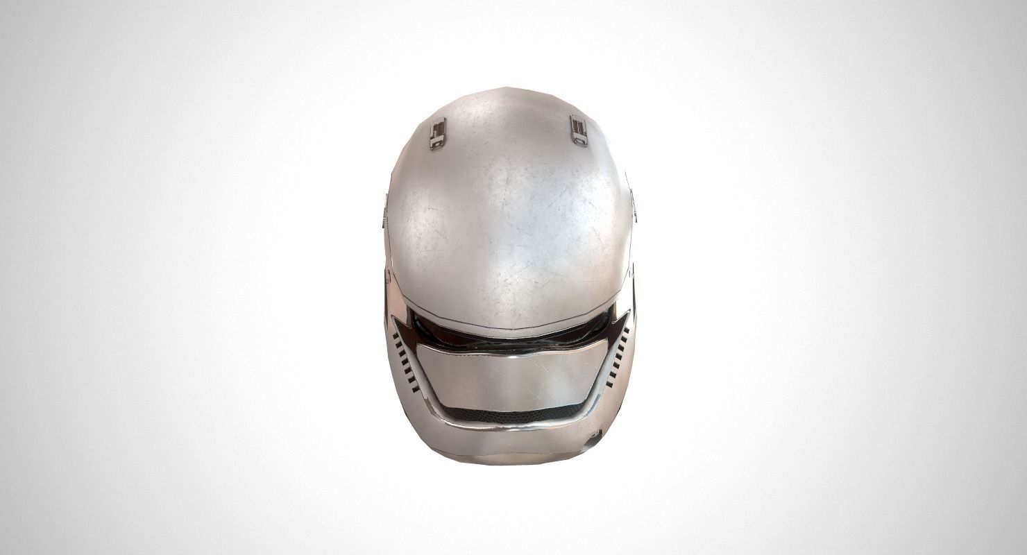 Star Wars Stormtrooper Helmet Low-poly 3D model_8