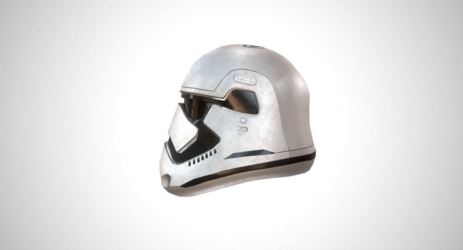 Star Wars Stormtrooper Helmet Low-poly 3D model_2