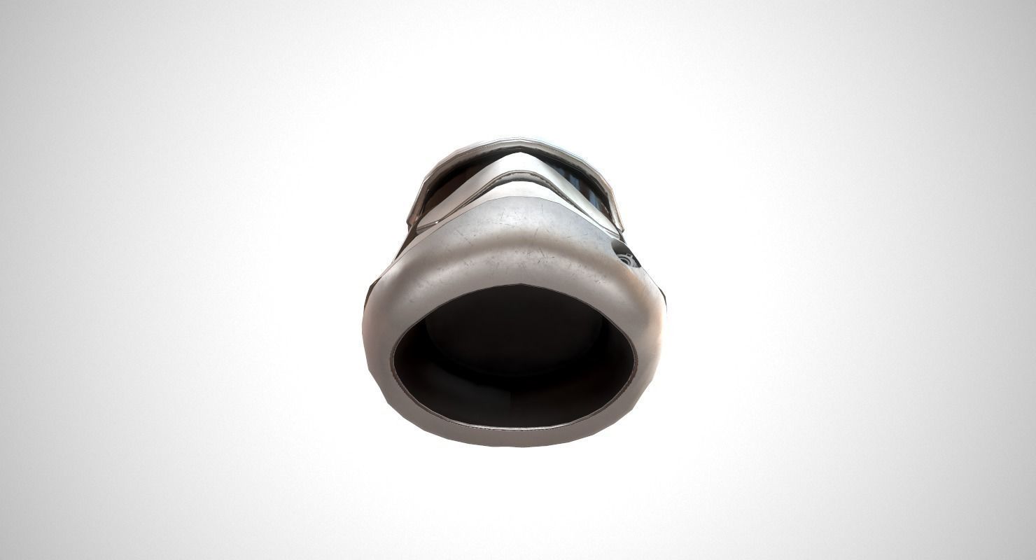 Star Wars Stormtrooper Helmet Low-poly 3D model_7