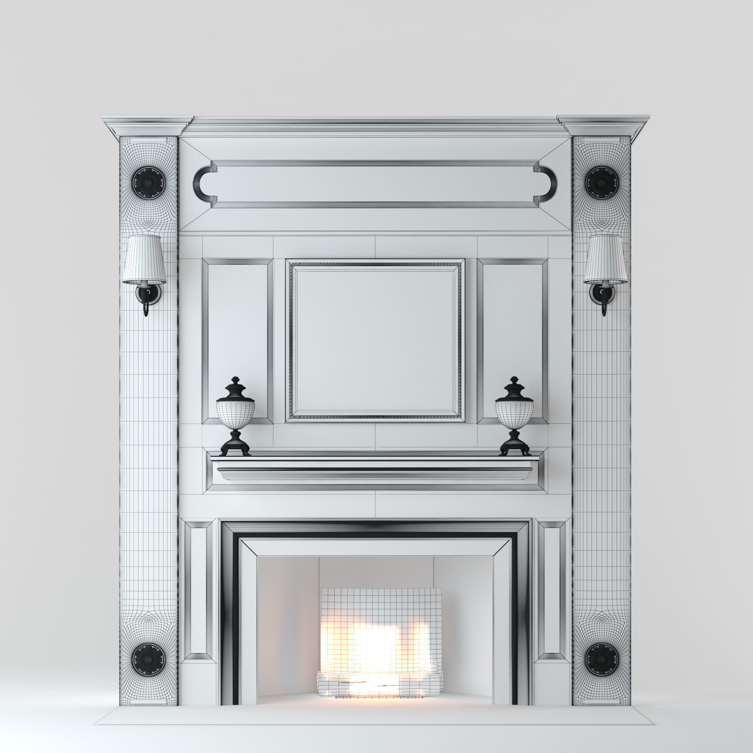 Fireplace Design V2 model 3D model_2