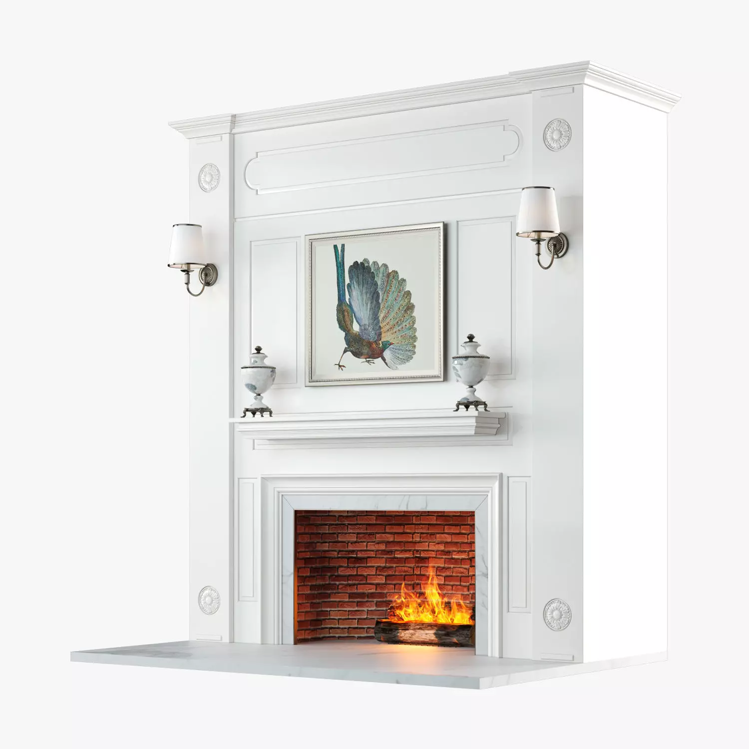 Fireplace Design V2 model 3D model_0
