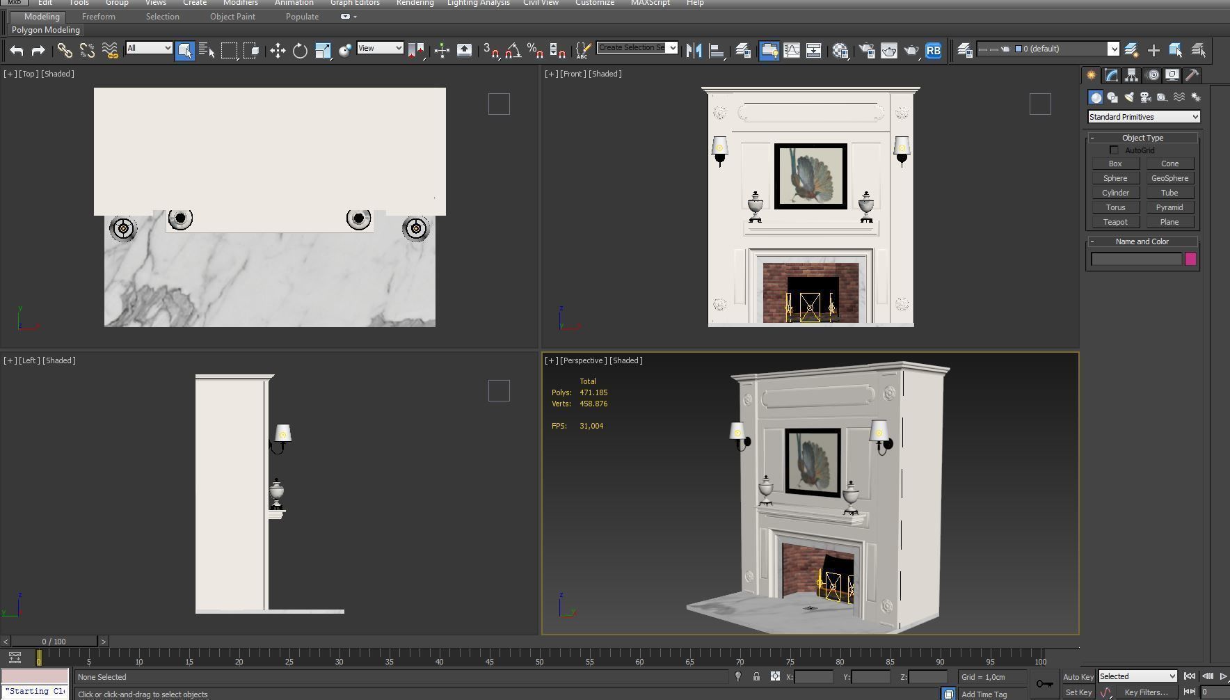 Fireplace Design V2 model 3D model_7