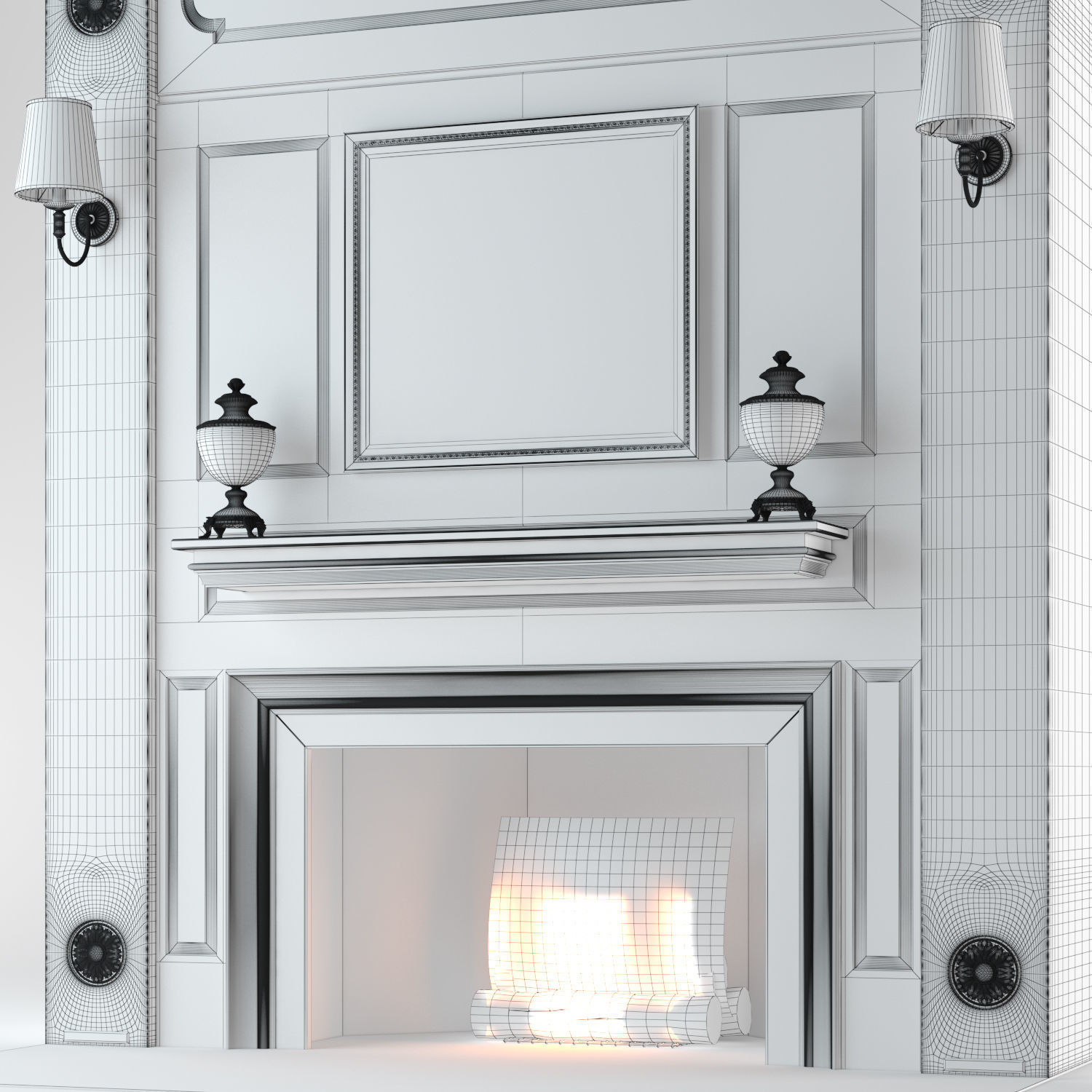 Fireplace Design V2 model 3D model_6