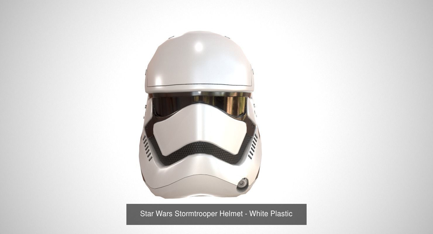 Star Wars Stormtrooper Helmet  3D Model Collection_8