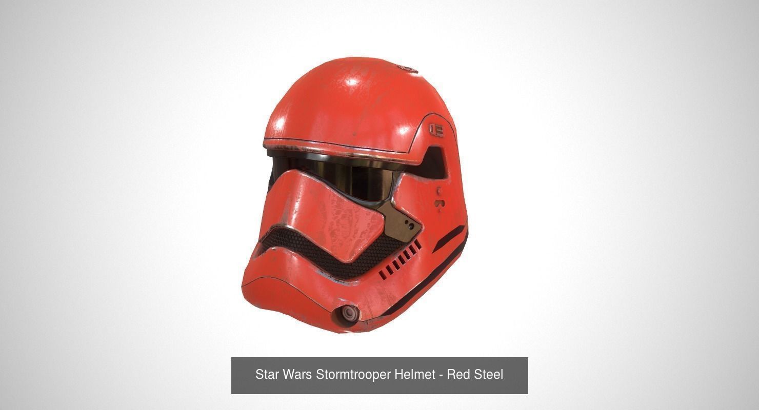 Star Wars Stormtrooper Helmet  3D Model Collection_12