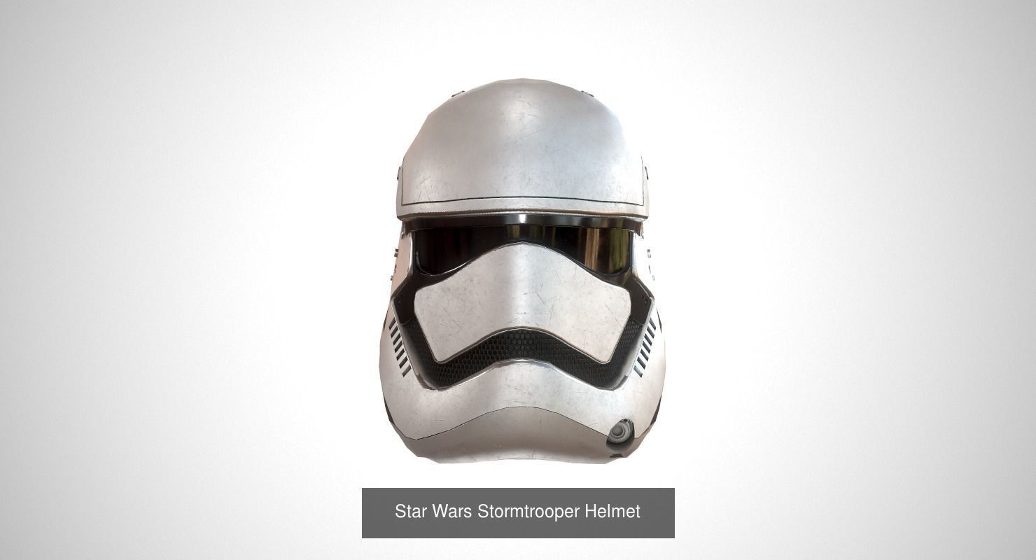Star Wars Stormtrooper Helmet  3D Model Collection_13