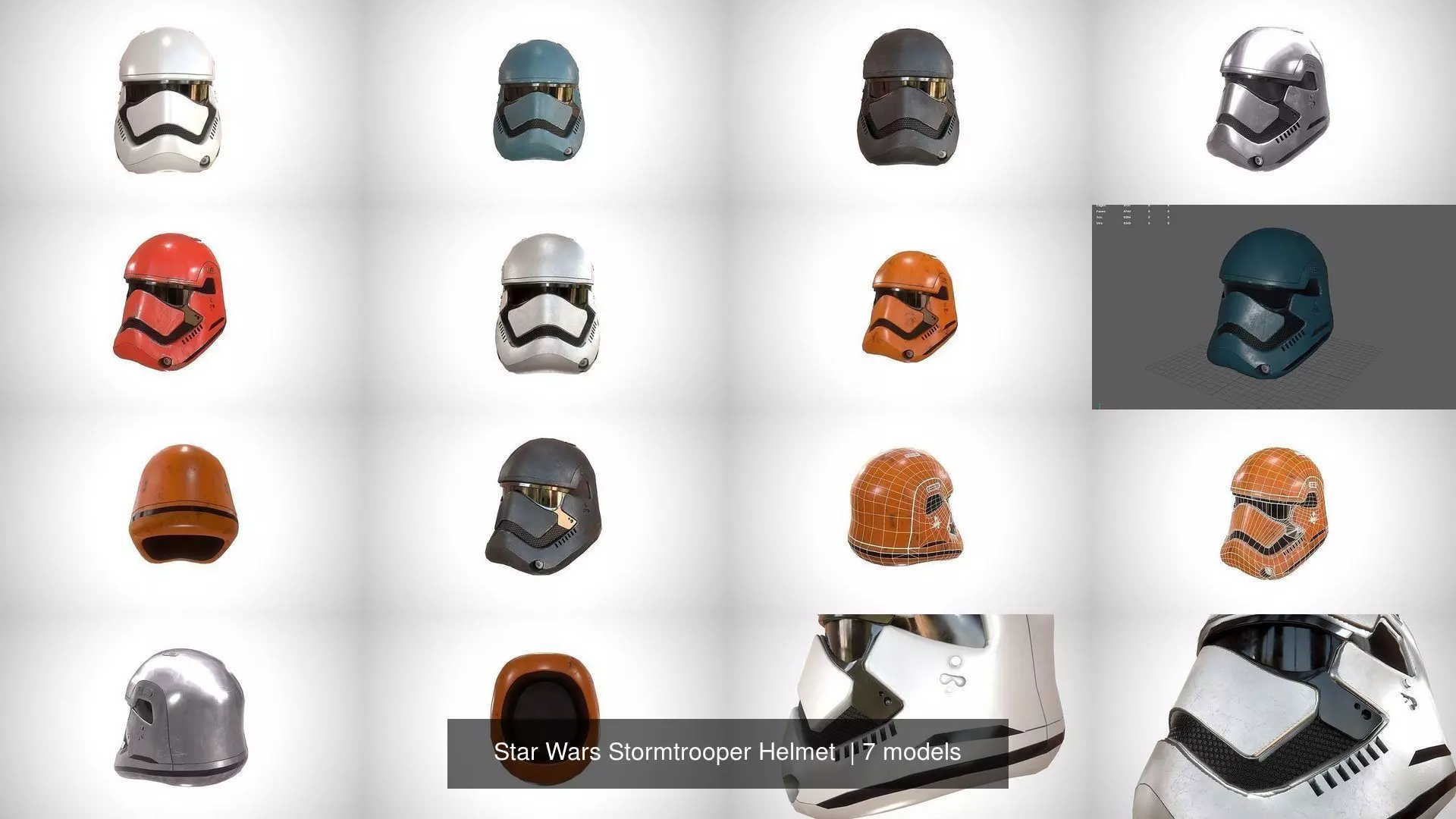 Star Wars Stormtrooper Helmet  3D Model Collection_0