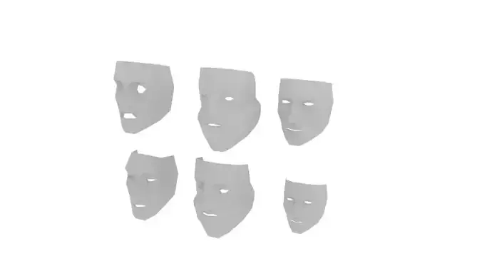 LowPolyMask six different masks