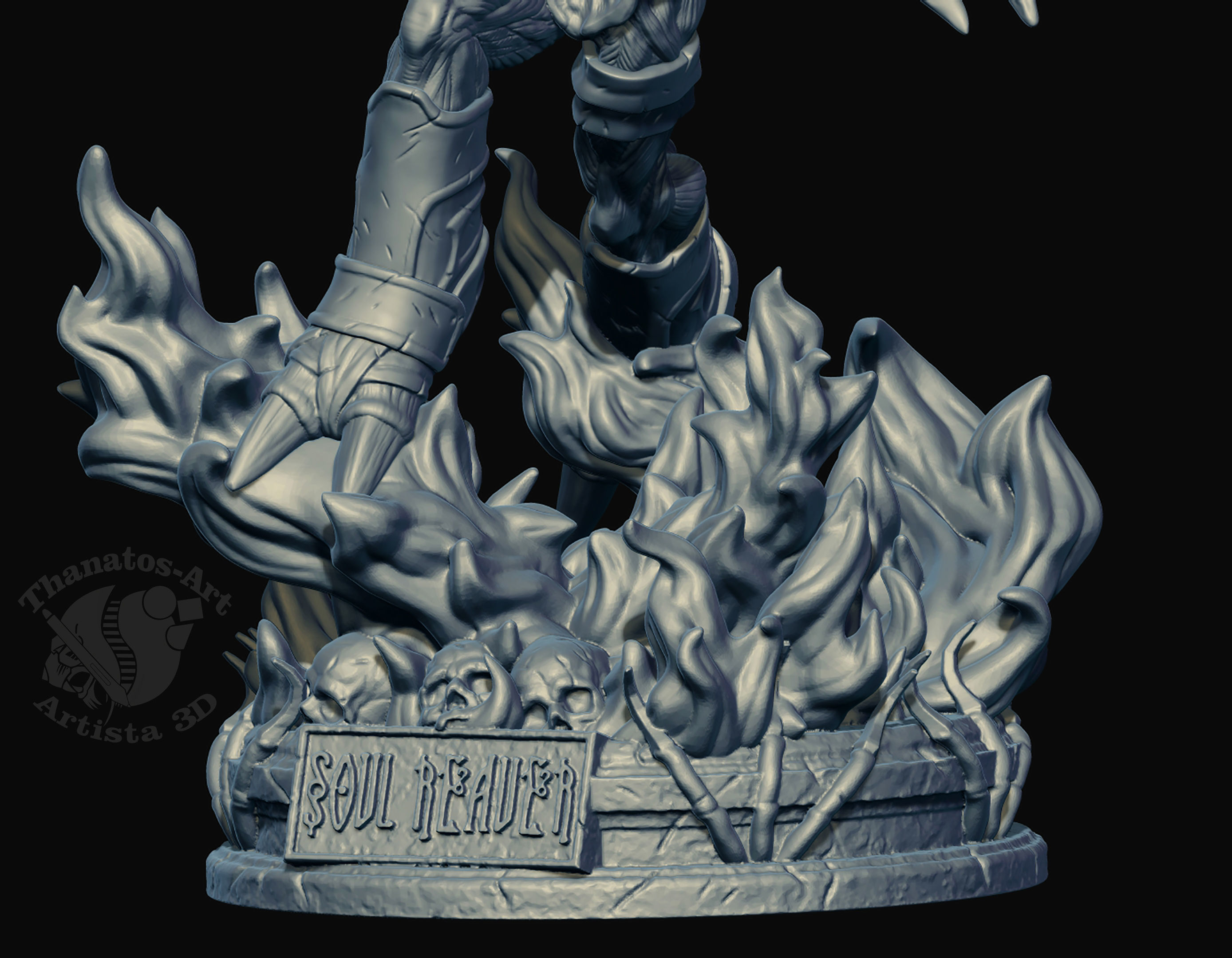 Raziel Fan Art 3D print model_9