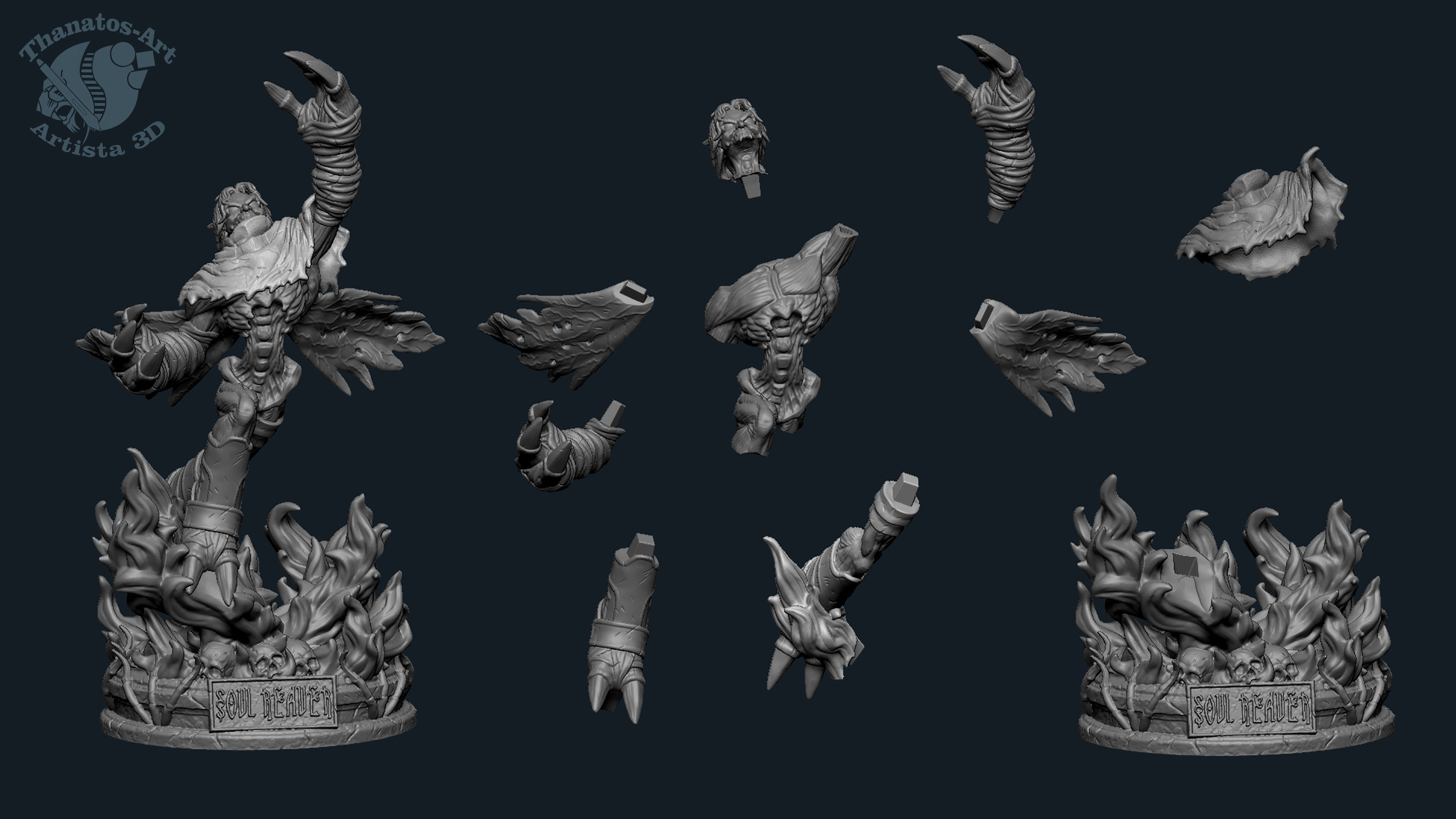 Raziel Fan Art 3D print model_3