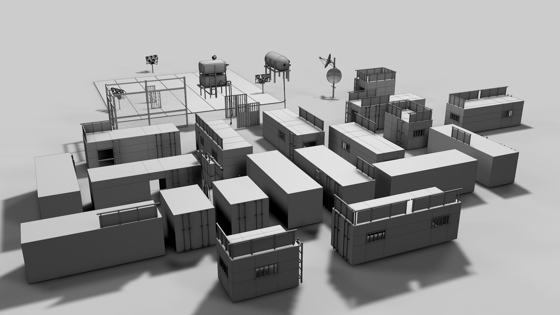 Survival Container Shelter 3D model_18