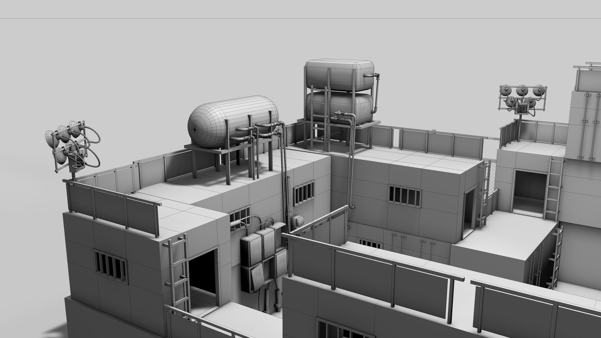 Survival Container Shelter 3D model_19