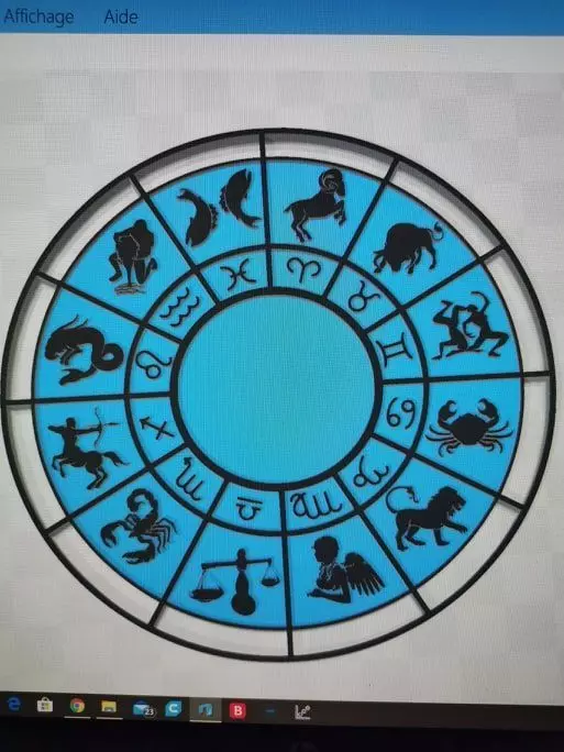 cadran zodiacal pour horloge ou diorama saint seiya 3D model_0