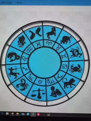 cadran zodiacal pour horloge ou diorama saint seiya