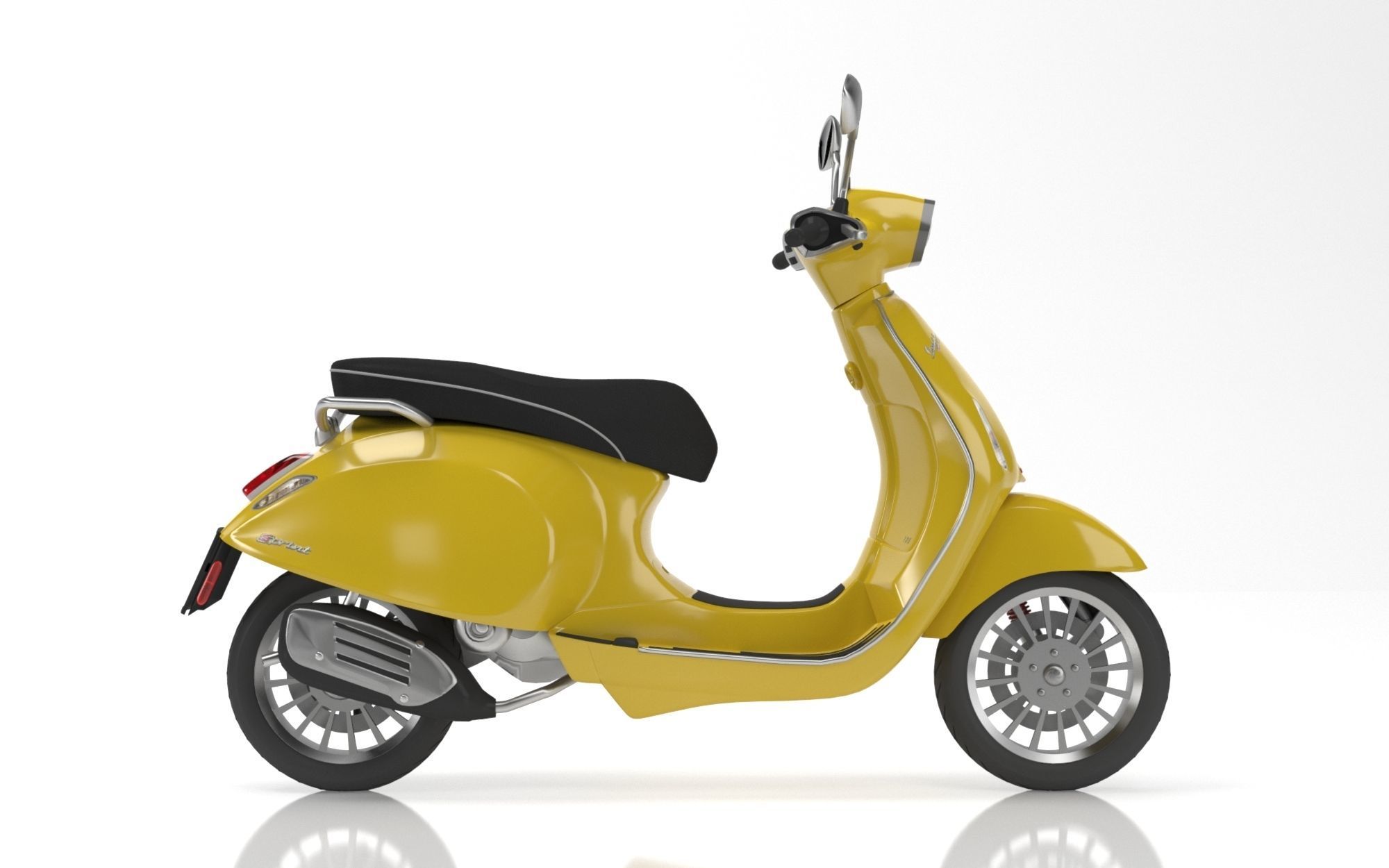 Vespa Sprint Package 3D model_11